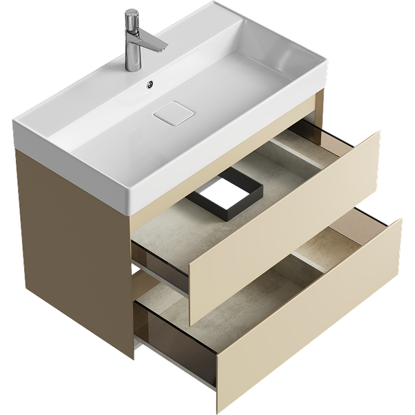 Изображение товара Тумба с умывальником Aqwella Geometria GE01082MD+4610119205126