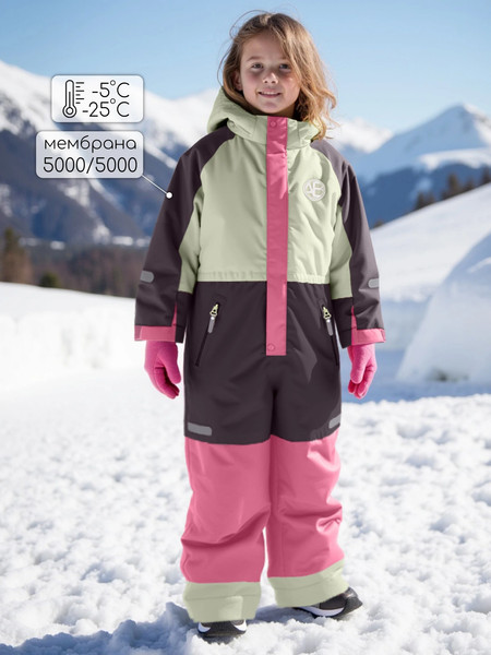 Изображение товара Комбинезон верхний детский Amarobaby Active / AB-OD25-6202ACT/55-122 (р.122-128, лаймовый)