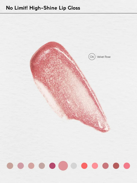 Изображение товара Блеск для губ Monic Beauty No Limit! High-Shine Lipgloss тон 06 Velvet Rose