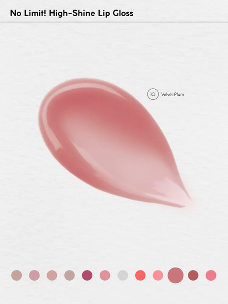 Изображение товара Блеск для губ Monic Beauty No Limit! High-Shine Lipgloss тон 10 Velvet Plum