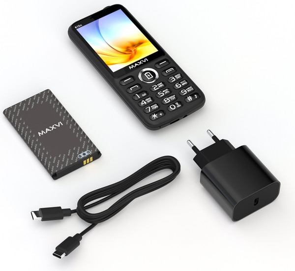 Изображение товара Мобильный телефон Maxvi K15c (черный)