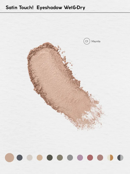 Изображение товара Тени для век Monic Beauty Satin Touch! Wet&Dry тон 01 Maynila