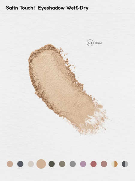 Изображение товара Тени для век Monic Beauty Satin Touch! Wet&Dry тон 04 Rome
