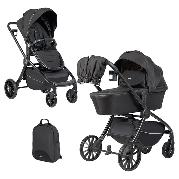 Изображение товара Детская универсальная коляска Farfello 2в1 Baby shell / BS-01 (черный)