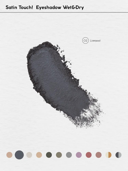 Изображение товара Тени для век Monic Beauty Satin Touch! Wet&Dry тон 02 Liverpool