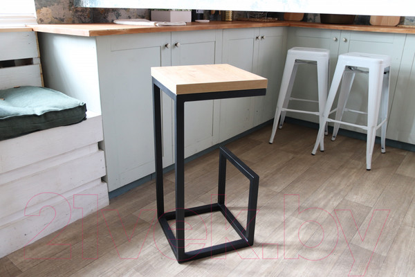 Изображение товара Табурет барный Millwood Ярдс-6 Ярдс Л (дуб золотой Craft/металл черный)