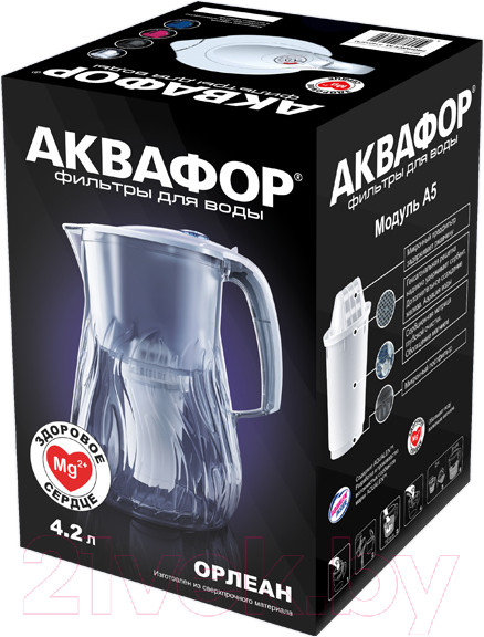 Изображение товара Фильтр-кувшин Аквафор Орлеан (черный)