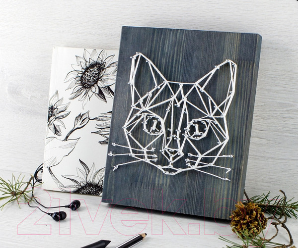 Изображение товара Набор для творчества «изонить» Woody Цвик-Арт Лесной кот / 02406