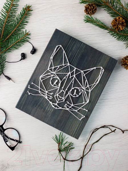 Изображение товара Набор для творчества «изонить» Woody Цвик-Арт Лесной кот / 02406