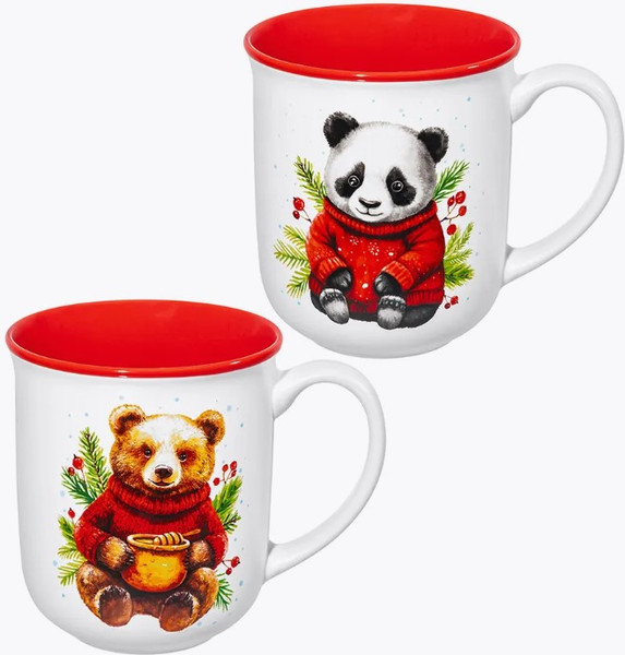 Изображение товара Набор кружек Elan Gallery Панда и Мишка / 880260