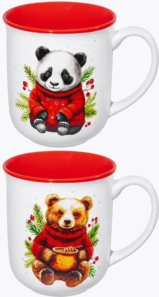 Изображение товара Набор кружек Elan Gallery Панда и Мишка / 880260