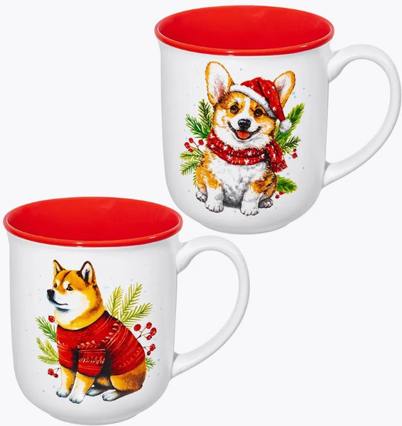 Изображение товара Набор кружек Elan Gallery Зимние собачки / 880261