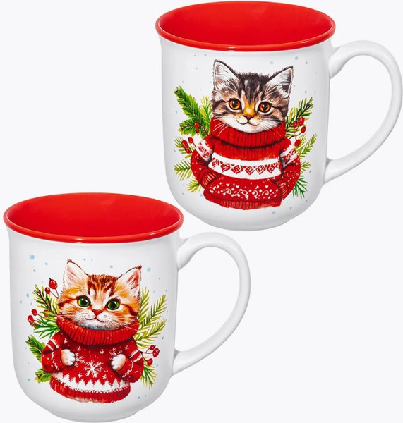 Изображение товара Набор кружек Elan Gallery Зимние котята / 880262