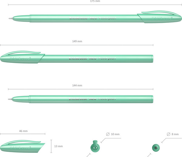 Изображение товара Ручка шариковая Erich Krause Neo Stick Pastel Super Glide Technology / 55380 (синий)