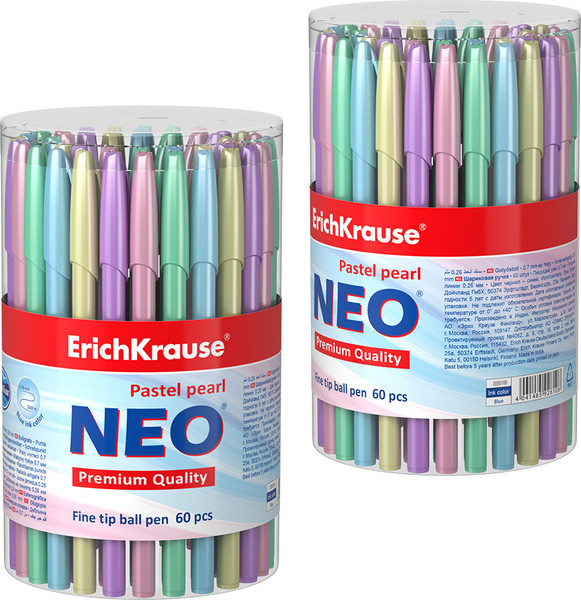 Изображение товара Ручка шариковая Erich Krause Neo Stick Pastel Super Glide Technology / 55380 (синий)