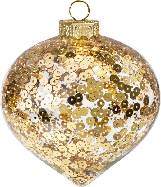 Изображение товара Набор шаров новогодних Elan Gallery Луковица / 980074 (золотые пайетки)