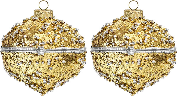 Изображение товара Набор шаров новогодних Elan Gallery 980076 (золото/серебристый)