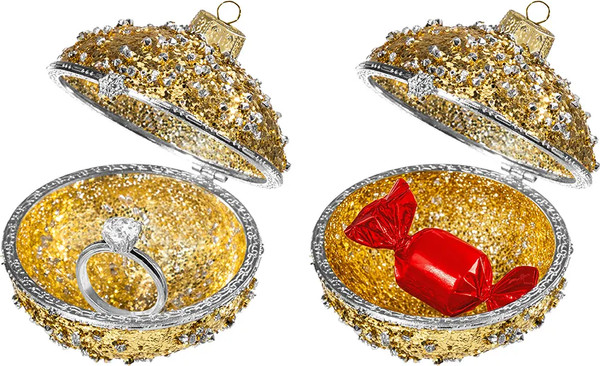 Изображение товара Набор шаров новогодних Elan Gallery 980076 (золото/серебристый)