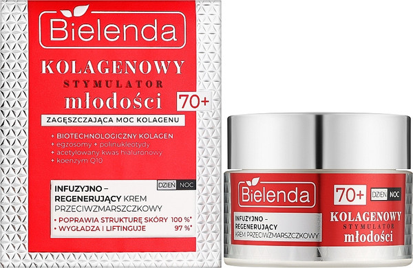 Изображение товара Крем для лица Bielenda Collagen Youth Stimulator Инфузионный регенирирующий 70+ (50мл)