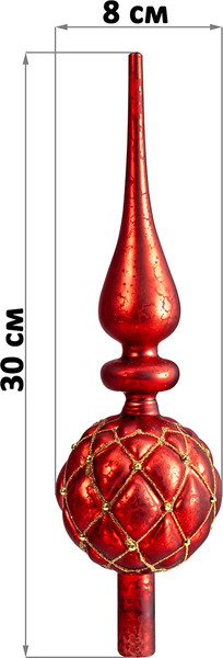 Изображение товара Верхушка для елки Elan Gallery 980082 (красный/золото)