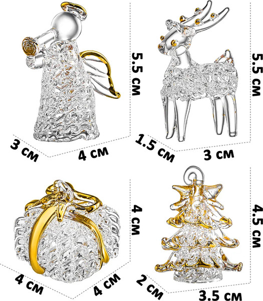 Изображение товара Набор елочных игрушек Elan Gallery Рождество / 980083 (прозрачный/золото)