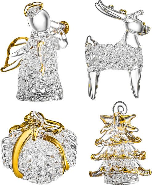 Изображение товара Набор елочных игрушек Elan Gallery Рождество / 980083 (прозрачный/золото)