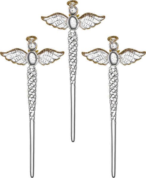 Изображение товара Набор елочных игрушек Elan Gallery Сосулька-ангел / 980089 (прозрачный)