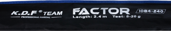 Изображение товара Спиннинг KDF Factor тест 5-20гр / 1084-240 (2.4м)