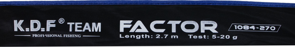 Изображение товара Спиннинг KDF Factor тест 5-20гр / 1084-270 (2.7м)