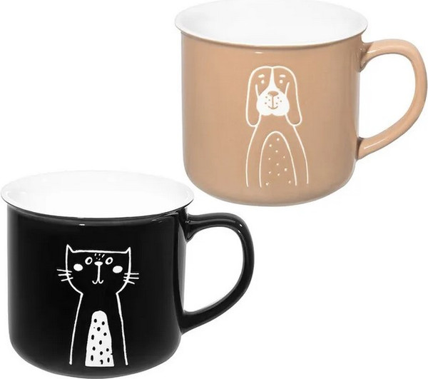 Изображение товара Набор кружек Elan Gallery Кот и пёс / 230263