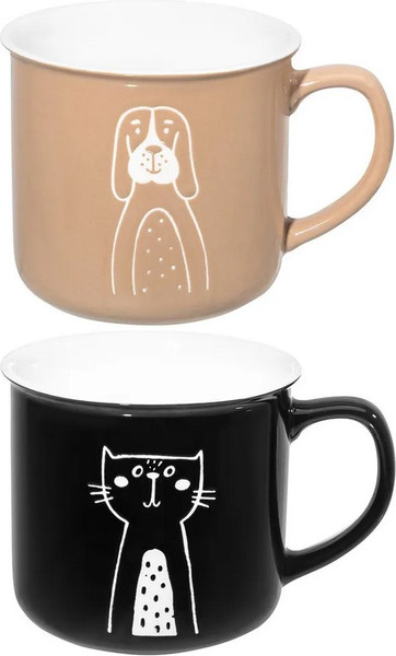 Изображение товара Набор кружек Elan Gallery Кот и пёс / 230263