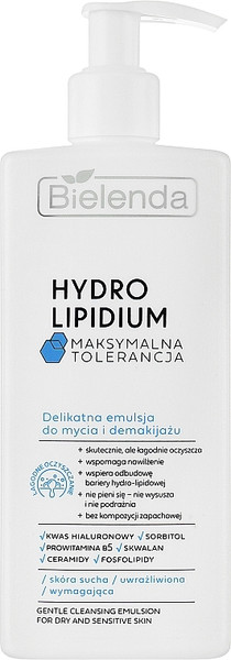 Изображение товара Эмульсия для умывания Bielenda Hydro Lipidium Maximum Tolerance (300мл)