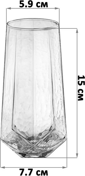 Изображение товара Набор стаканов Elan Gallery Ice / 990719 (прозрачный)