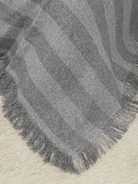 Изображение товара Плед Angellini Рогожка 220x240 / 5с24пс1 (серый/полоска)