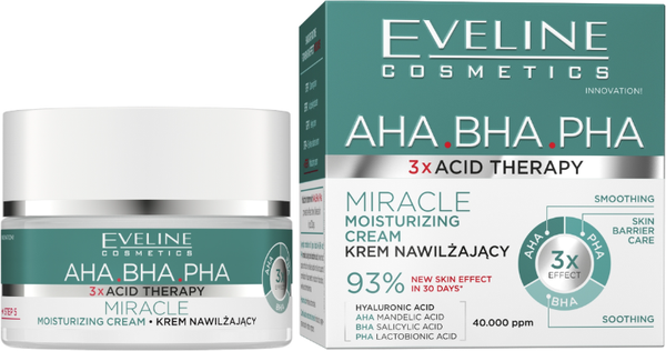 Изображение товара Крем для лица Eveline Cosmetics AHA BHA PHA 3x Acid Therapy Увлажняющий (50мл)