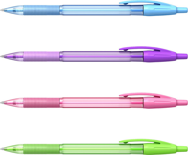 Изображение товара Ручка шариковая Erich Krause R-301 Matic&Grip Spring 0.7 / 58091 (синий)