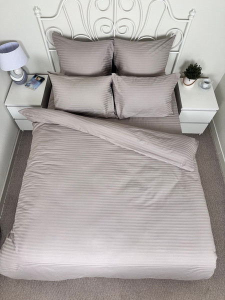 Изображение товара Комплект постельного белья Реноме 2сп Графитовая коллекция Витаж Ss-001 (страйп-сатин)