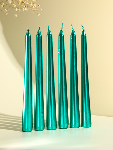 Изображение товара Набор свечей Богатство аромата Античные 3093198 (6шт, зеленый металлик)