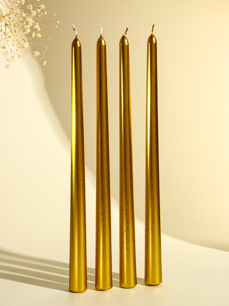 Изображение товара Набор свечей Богатство аромата Античные 9814704 (4шт, золотой металлик)