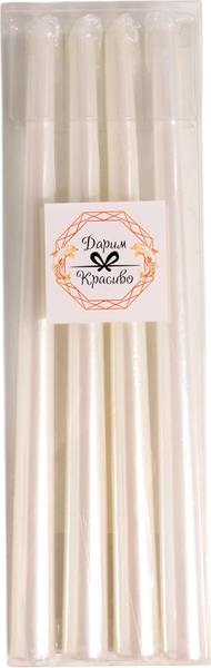 Изображение товара Набор свечей Богатство аромата Античные 9814705 (4шт, перламутровый металлик)