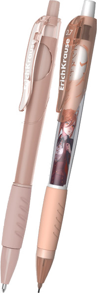 Изображение товара Ручка шариковая Erich Krause Matic&Grip 0.7 + карандаш Butterfly Manga / 63688 (синий)