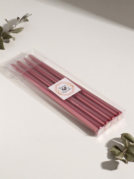 Изображение товара Набор свечей Богатство аромата Античные 9814706 (4шт, рубиновый металлик)