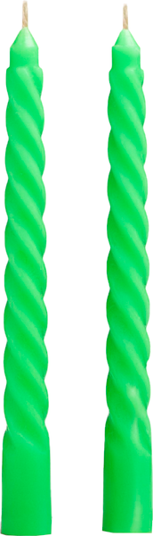 Изображение товара Набор свечей Дарим Красиво Витых / 7704604 (2шт, зеленый)