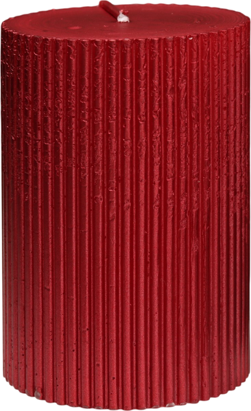Изображение товара Свеча Дарим Красиво Рельеф / 9814720 (красный металлик)