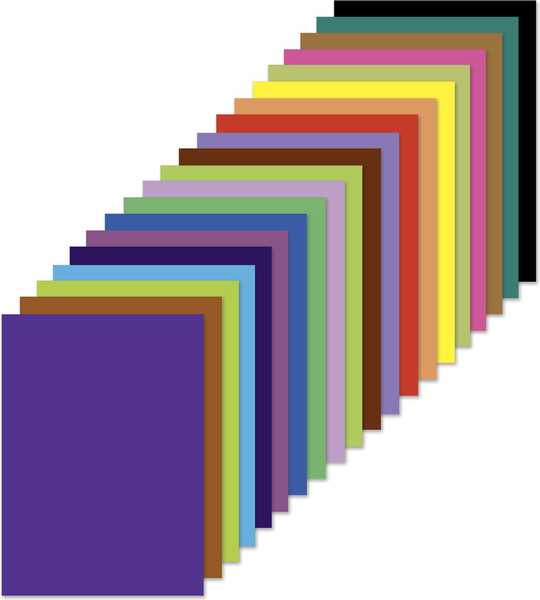 Изображение товара Набор цветной бумаги Brauberg Дельфин / 129923 (20цв)