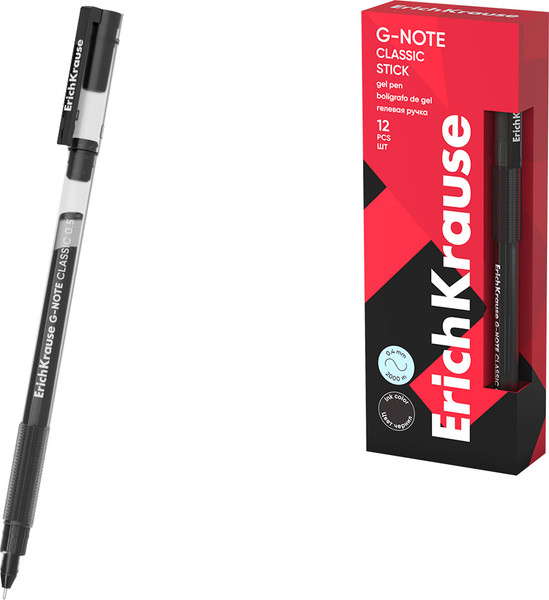 Изображение товара Ручка гелевая Erich Krause G-Note Stick Classic 0.5 / 63690 (черный)