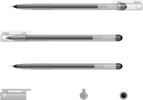 Изображение товара Ручка гелевая Erich Krause G-Round Stick Classic 0.5 / 56535 (черный)
