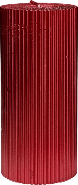 Изображение товара Свеча Дарим Красиво Рельеф / 9814719 (красный металлик)