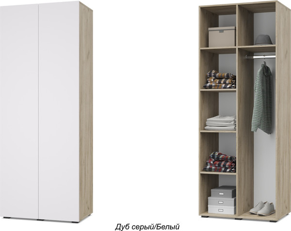 Изображение товара Шкаф Modern Челси Ч20 (серый дуб/белый)