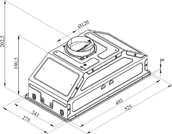Изображение товара Вытяжка скрытая Monsher Inhit 60 (Noir)